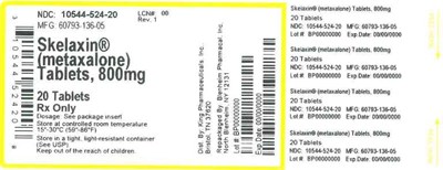 800mg 20ct (Label Slelaxin Tabs 800mg  Bpi(10544 524 20) King(60793 136 05) Rev1)